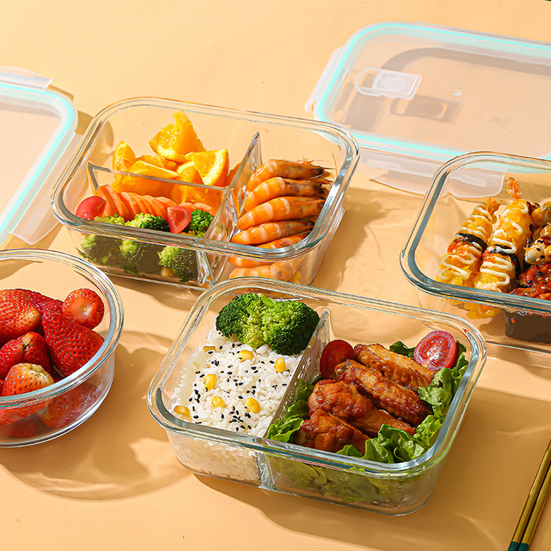 Food Storage Oven Safe - Glas-Frischhaltebox aus hochborosilikatischem, hitzebeständigem Material, geeignet