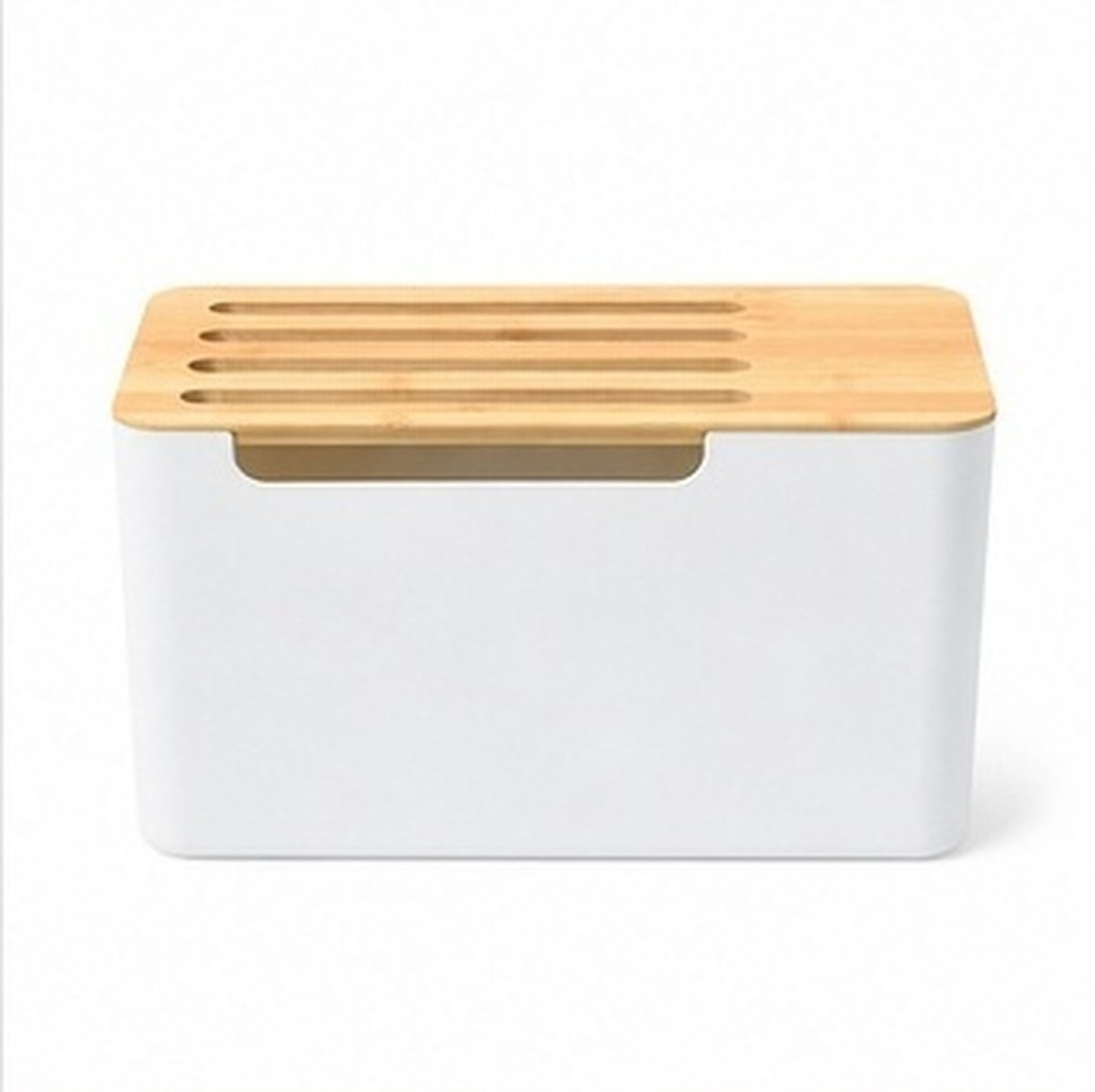 Food Storage Meals - Robuste Kabelmanagementbox, Router-Aufbewahrungsbehälter, langlebiger Kabelorganisator für