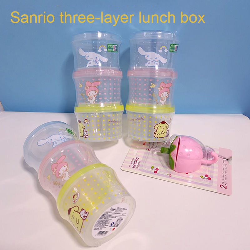 Food Storage Oven Safe - Kitty Bento Box Set 3-teilig Niedliche