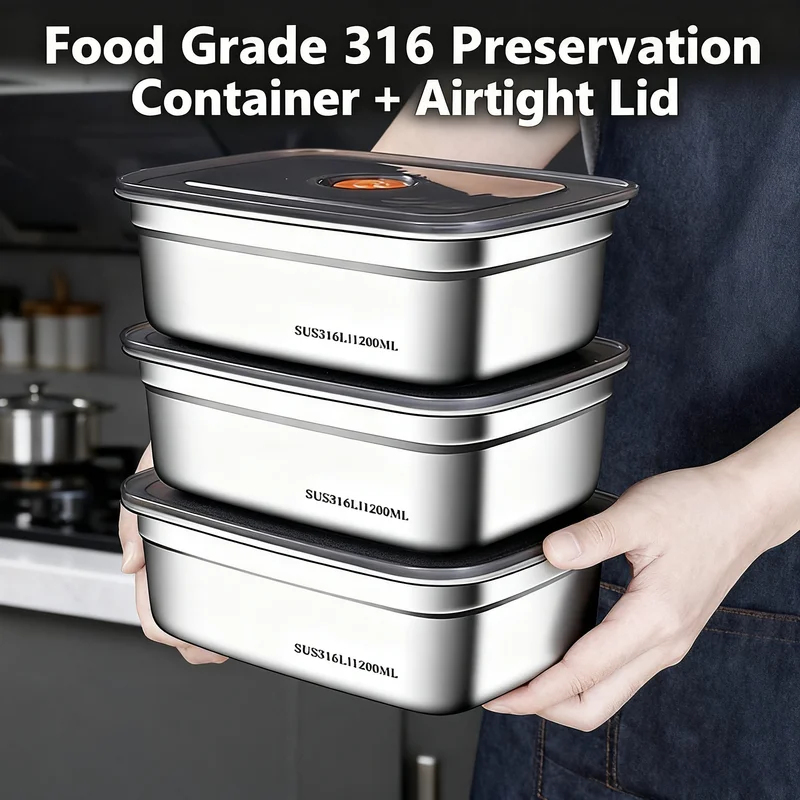 Großvolumige Edelstahl-Bento-B – Food Storage Oven Safe Bewertung und Preis