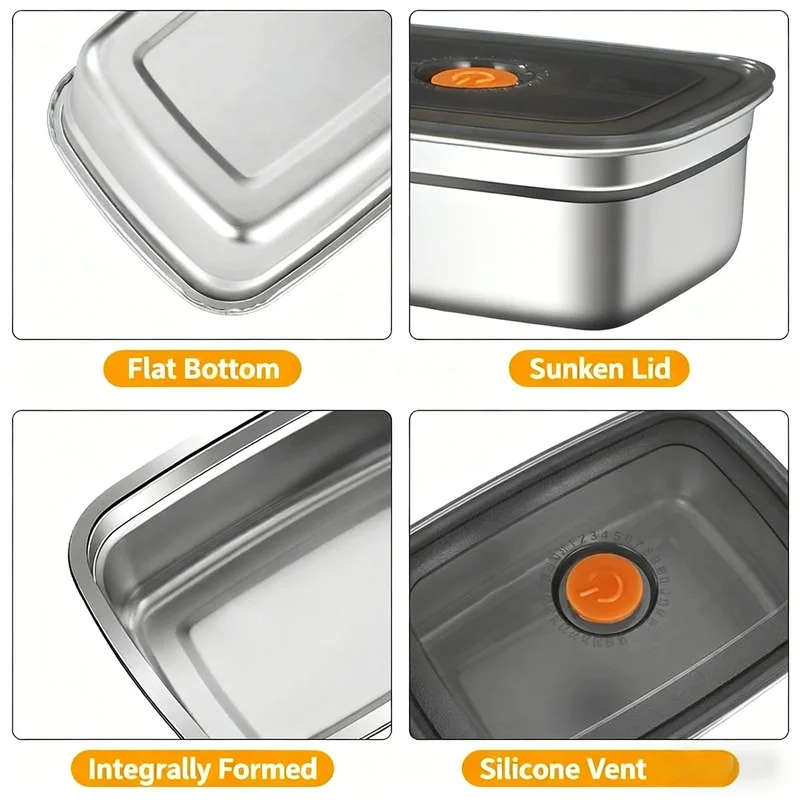 Großvolumige Edelstahl-Bento-B – Food Storage Oven Safe Bewertung und Preis