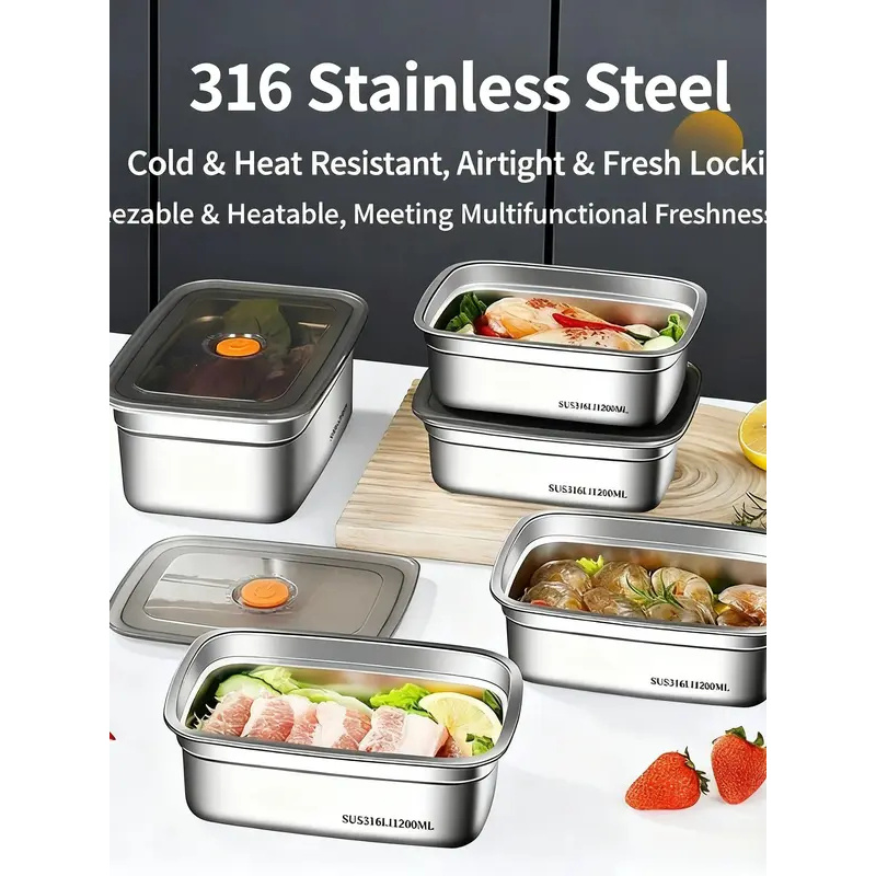 Großvolumige Edelstahl-Bento-B – Food Storage Oven Safe Bewertung und Preis