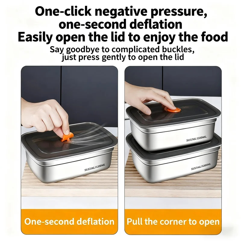 Großvolumige Edelstahl-Bento-B – Food Storage Oven Safe Bewertung und Preis