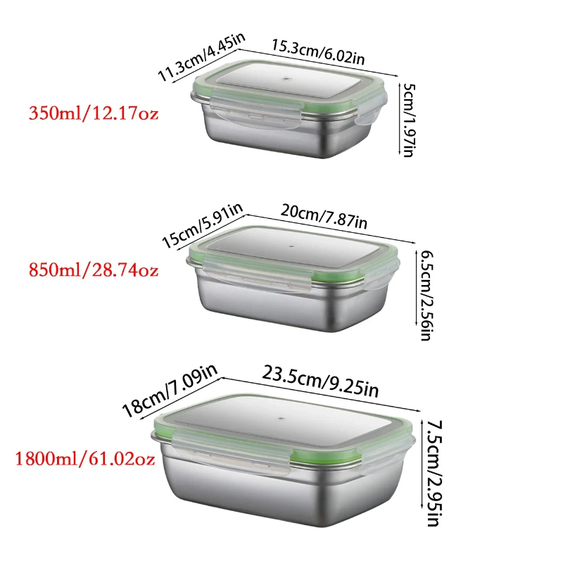 Lunchbox-Set aus Edelstahl 304 – Food Storage Oven Safe Bewertung und Preis