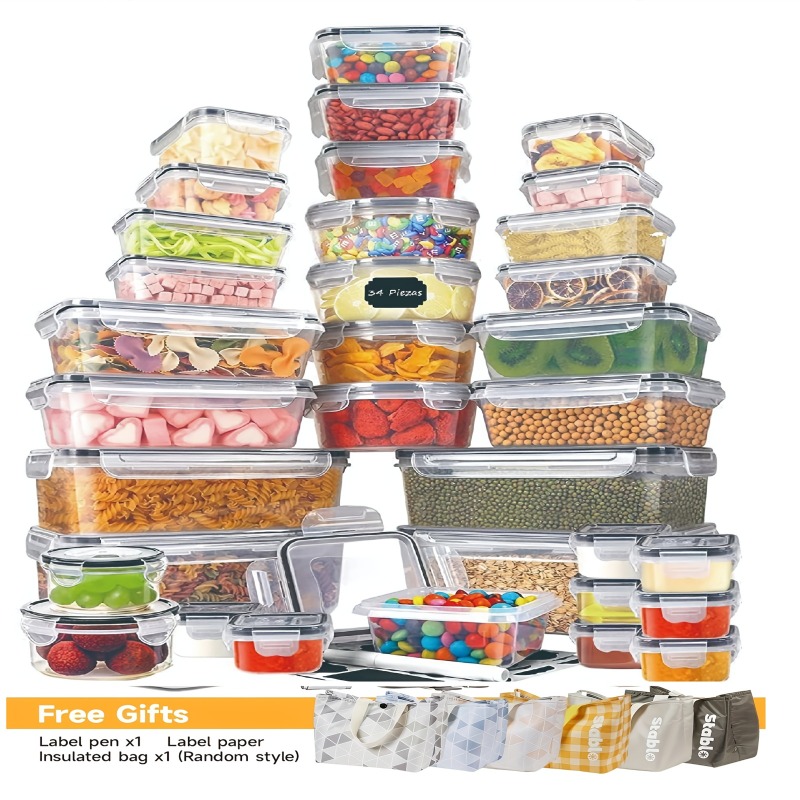 48-teiliges BPA-freies Lebensm – Food Storage Labels Bewertung und Preis